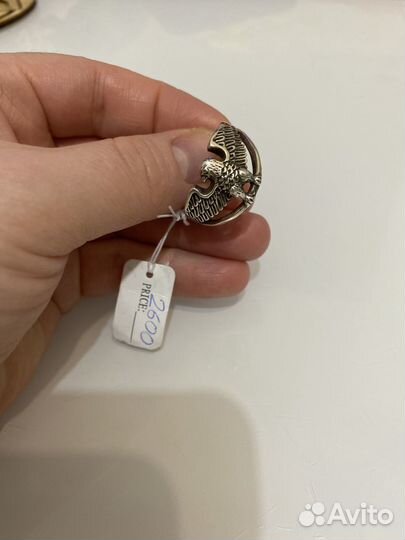 Серебряное кольцо, 19.5-20 размер