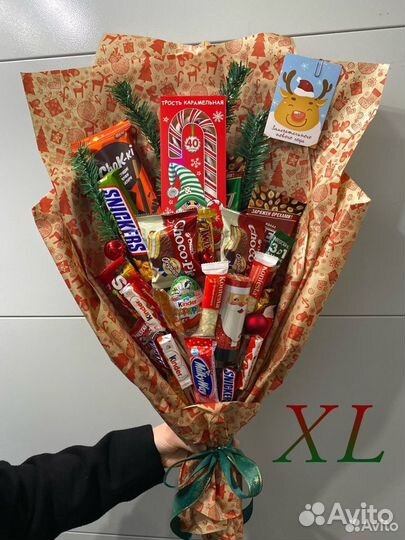 Новогодний сладкий букет