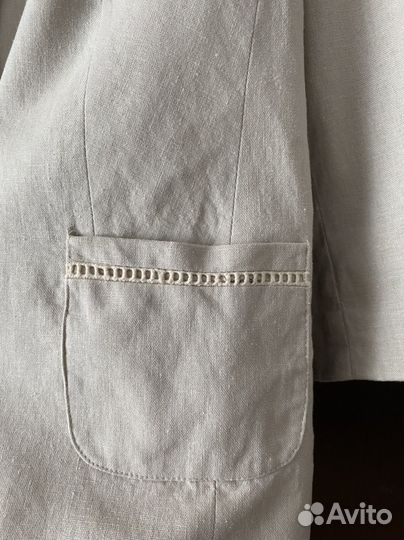 Льняной летний жакет