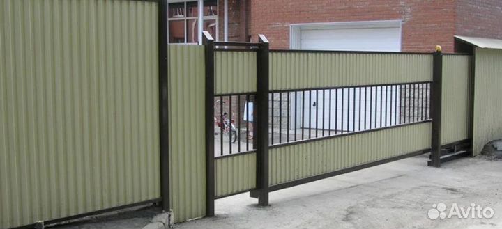 Забор из профнастила быстро под ключ