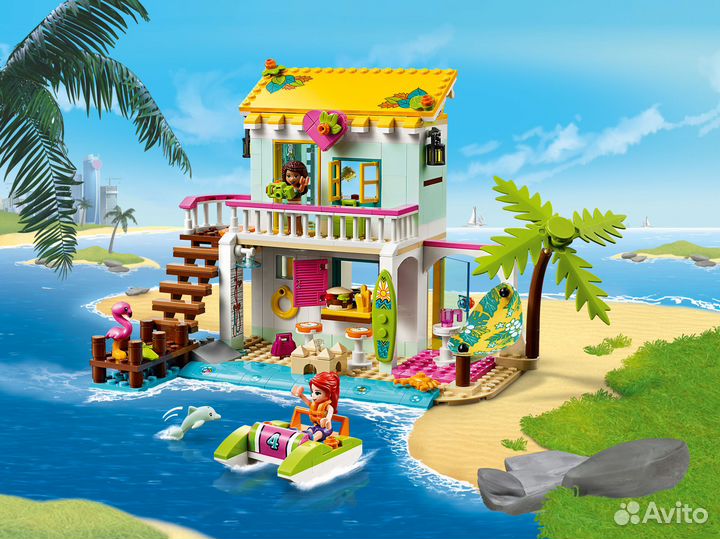 Конструктор аналог lego Френдс Пляжный домик
