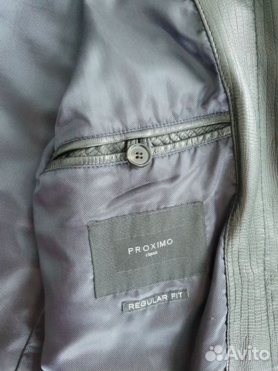 Удлинённая кожаная куртка proximo (р.50-52, L-XL)