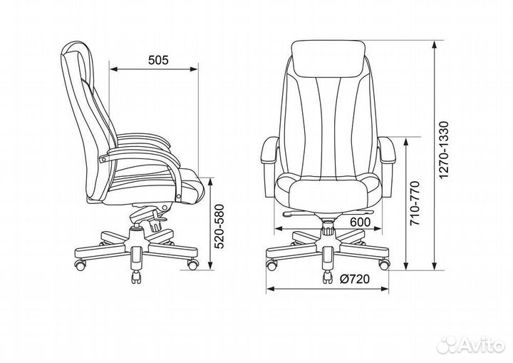 Кресло руководителя офисное