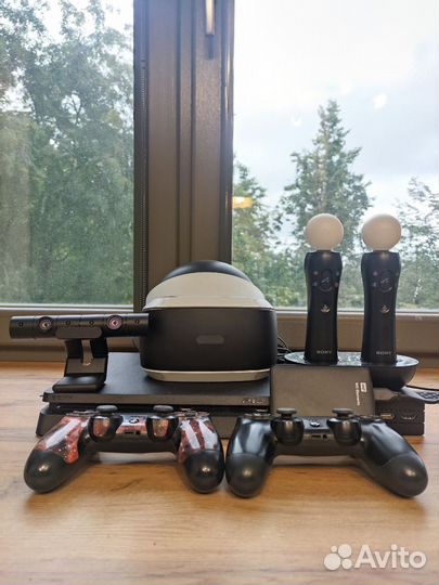 Ps4 slim 500gb полный набор VR