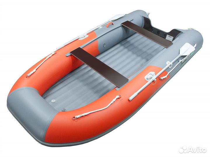 Лодка пвх Gladiator E330SL оранжево/темно-серый