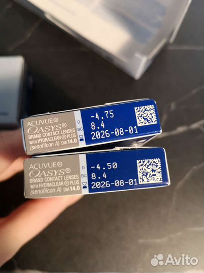 Линзы контактные acuvue oasys 4.75