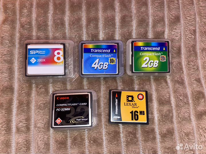 Карты памяти Compact flash (CF), 8,4,2 гб 32,16мб