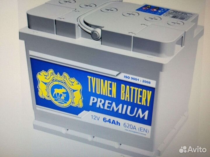 Tyumen Battery премиум 64Ah 620A
