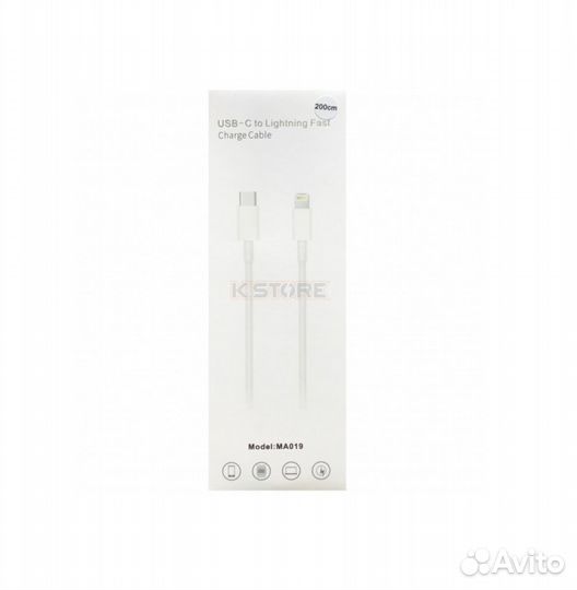 Кабель быстрой зарядки MA019 USB-C to Lightning 1m