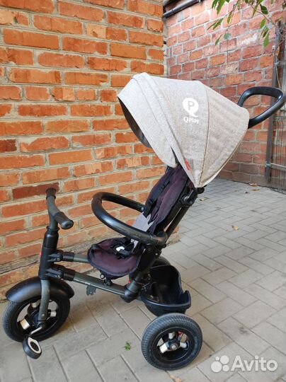 Складной детский велосипед с ручкой