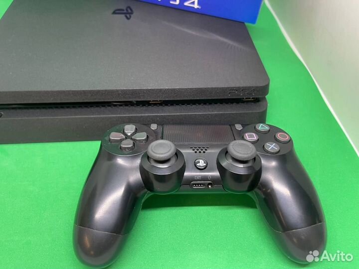 Ps4 slim +400 игр + 2 геймпада