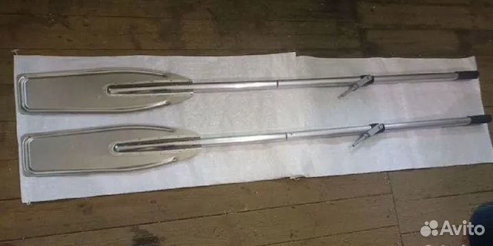 Весло катерное, лопасть алюминиевая