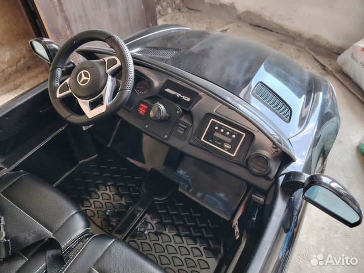 Детский электромобиль mercedes двухместный