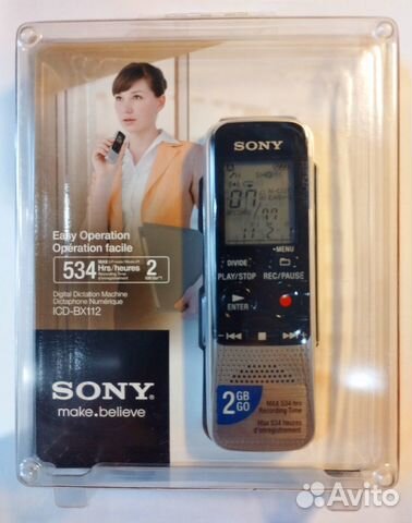 Диктофон Sony ICD-BX112 2GB