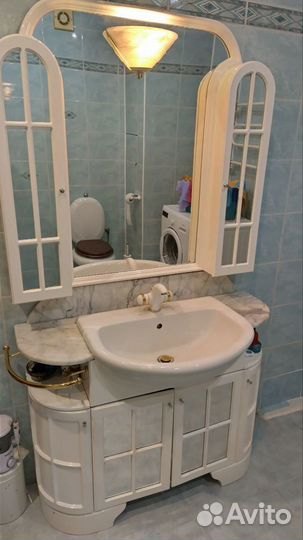 Тумба для ванной бу + зеркало+раковина