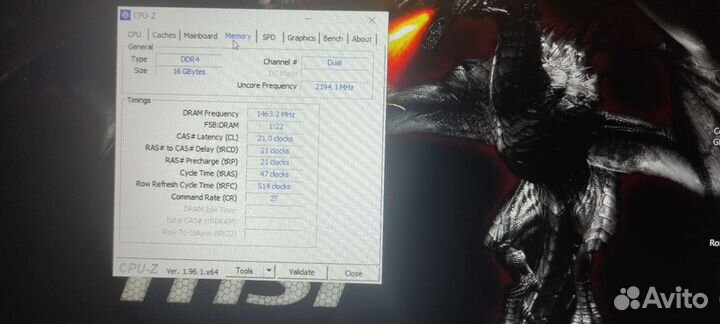 Ноутбук MSI. RTX 2070 i7 10750h 16 GB RAM