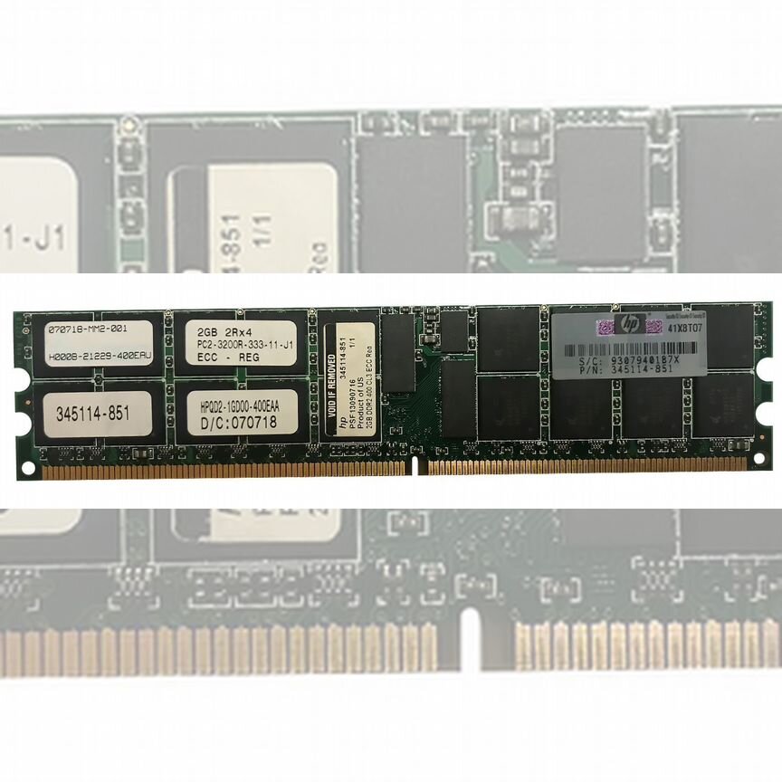 [HPQD2] Оперативная Память Hp -1gd00-400eaa Ddr2 2gb Hpqd2