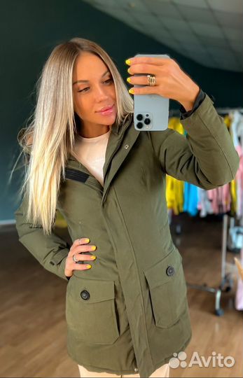 Парка горнолыжная женская хаки