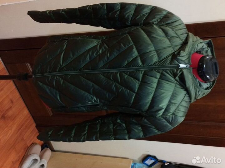 Куртка демисезонная женская 44 46 зеленая
