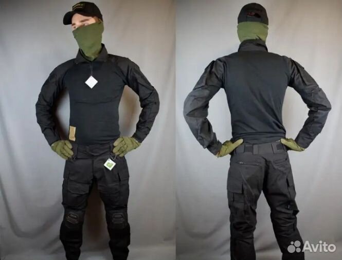 Тактический костюм черный