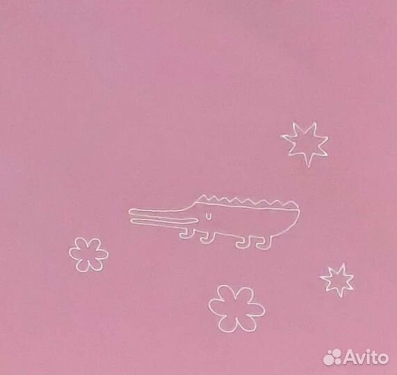 Плед IKEA розовый для девочки одеяло 88 х 88 см