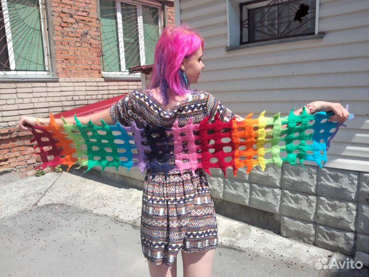 Чудо-шарф из шерсти