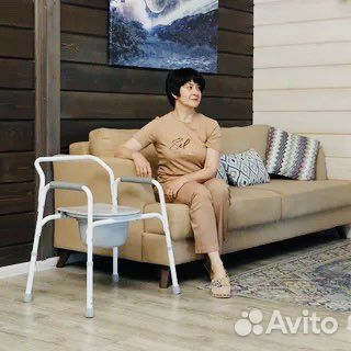 Санитарный стул кресло туалет для пожилых Ortonica