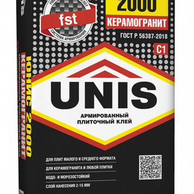 Unis 2000 Универсальный плиточный клей (25кг)