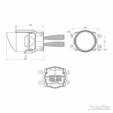 Светодиодные птф линзы MTF absolute toyota/lexus