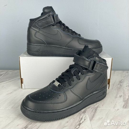 Кроссовки Nike air force 1 high black 41-45 eu