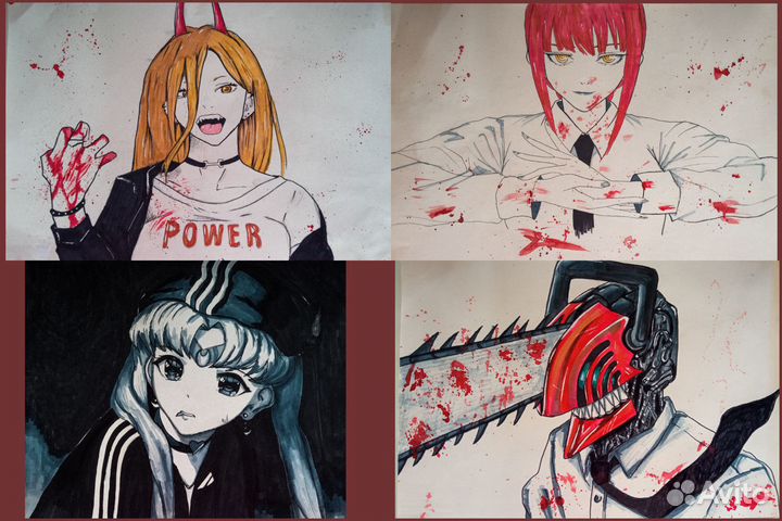 Портреты, арты на заказ, разные форматы