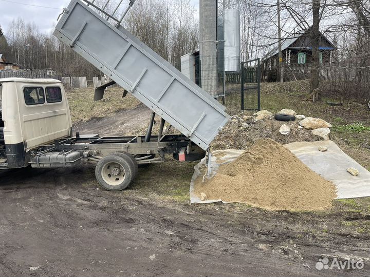 Песок щебень доставка газель