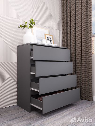 Комод Мори мк 800.4 Графит