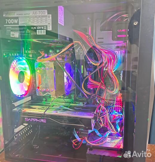 Игровой пк i3-8350K RX 480 8гб 16гб озу