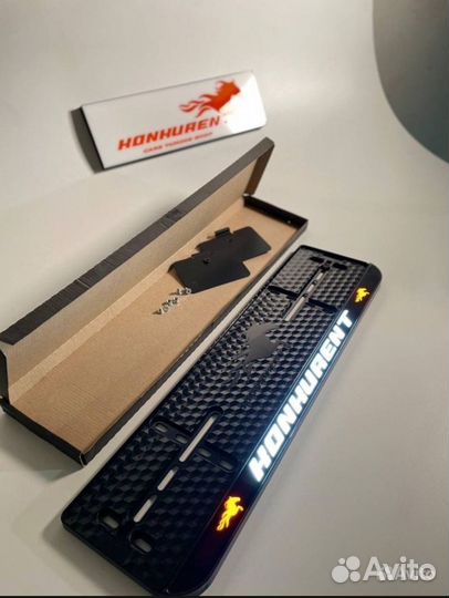 Подномерники с LED надписью