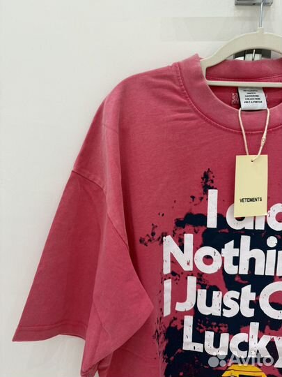 Футболка vetements lucky oversize (топовая)