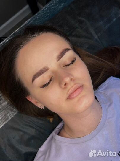 Перманентный макияж бровей и губ, макияж