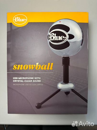 Микрофон blue snowball серебристый