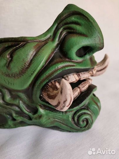 Полумаска японского демона Они/ маска с клыками