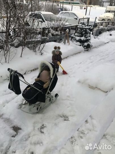 Детские санки коляска pikate