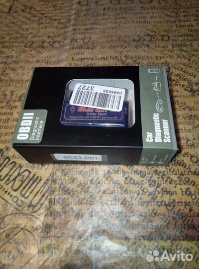 Автосканер диагностический ELM327 OBD2 V2.1