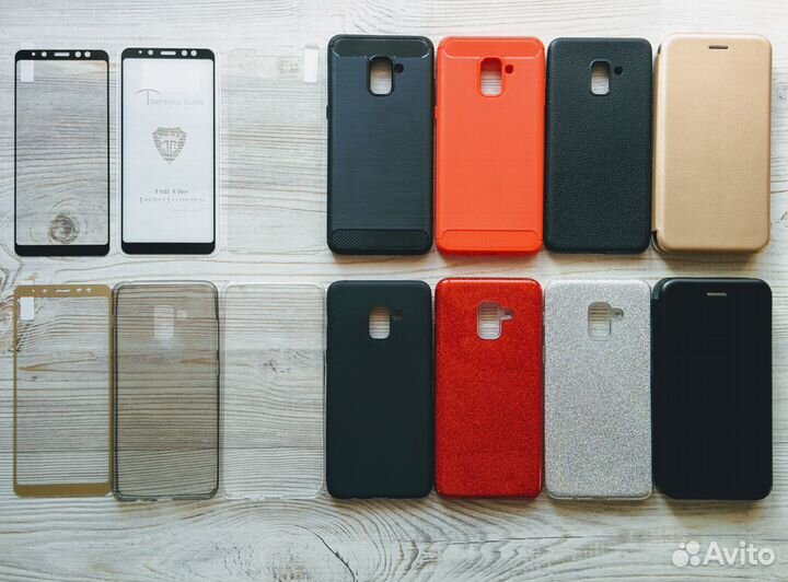 На samsung A8 plus (a730f) стекло чехол поклейка