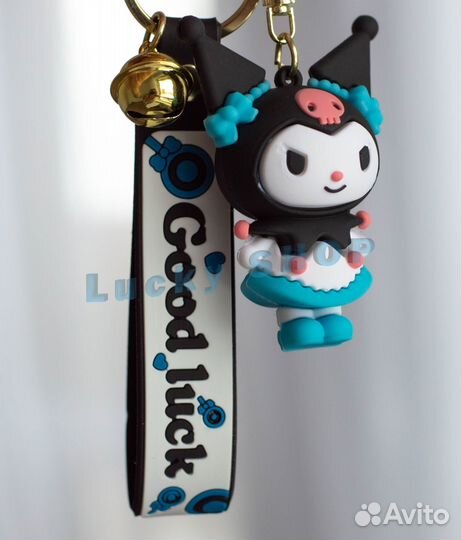 Брелок Kuromi Hello Kitty черный