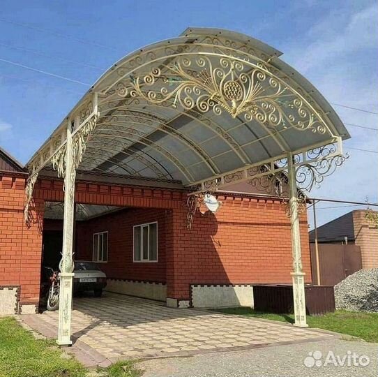 Навесы из поликарбоната для дома и дачи