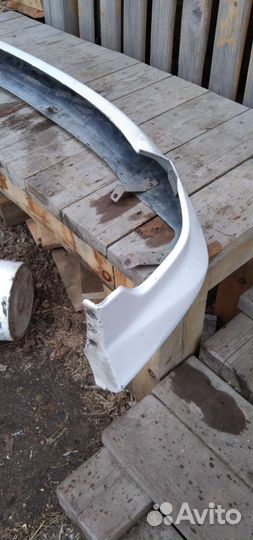 Губа на передний бампер honda