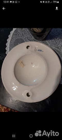 Фарфоровая плакетка (тарелка) настенная