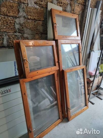 Деревянные окна со стеклопакетом бу