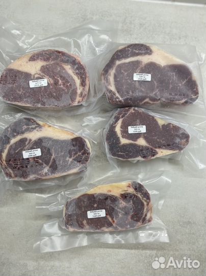 Стейки из мраморной говядины категории prime