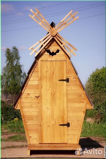 Уличный туалет деревянный TOP225