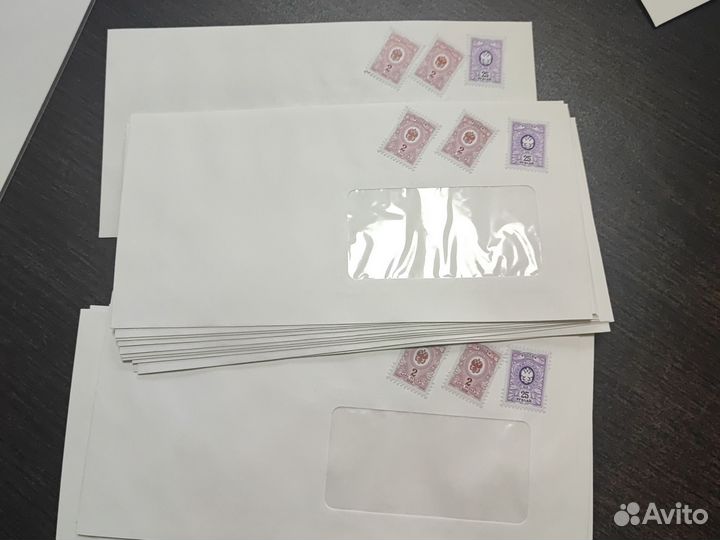 Почтовые конверты с литерой а